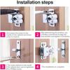 4pcs Door Catches Double Roller Strong Hold Cupboard Cabinet Door