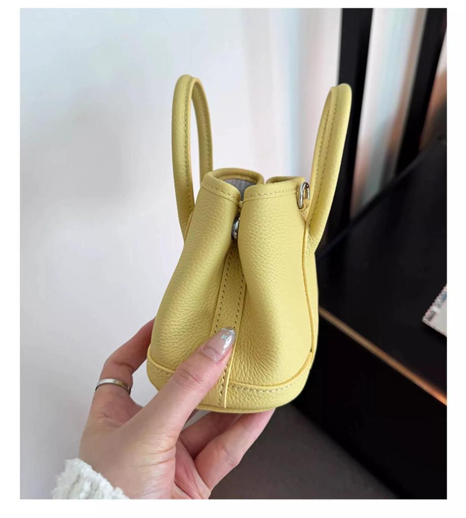 Lychee pattern small bag mobile phone bag simple lychee pattern portable one-shoulder diagonal bag female