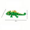 3D tištěná vícebarevná hračka chameleona Simulované pohyblivé oči Kreativní gradient Pascal Rapunzel Figurka ještěrky Hračka Dekorace domova