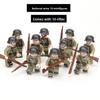 Building Blocks World War II Warrior Humanoid Dolls, Military War Educational Children's Toys, Birthday Gifts Cartoon Characters