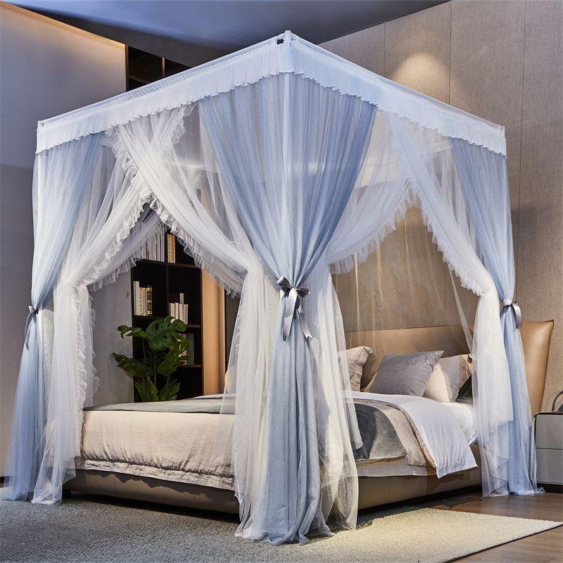 Double-Layer Gauze Floor-Standing Princess Mosquito Net