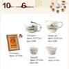 Gold-Inlaid Jade Ink Rhyme Landscape Ceramic Kung Fu Tea Set