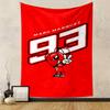 Marc Marquez 93 Red Cartoon Ant Peace Sign Graphic Design Patterned Tapestry for Bedroom and Living Room Home Decor Sofas