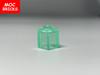 Non-Toxic 100Pcs Moc Bricks Transparent Brick 1X1 3005 30071 35382 Diy Assembled Building Blocks Particle Kid Puzzle Brain Toy Gift
