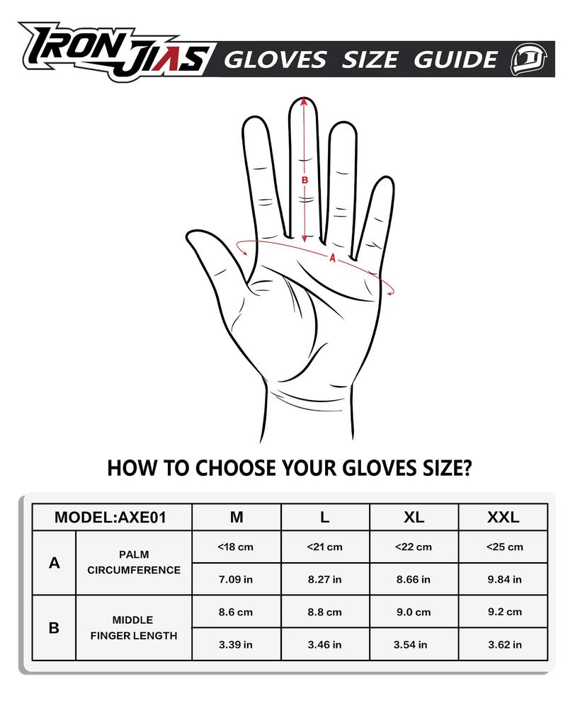 IRON Motorcycle Cold Smartphone Size XL JIA'S Gloves, Winter, Weather, Compatible, Waterproof, Windproof, Protective, Fleece-Lined, Non-Slip, Black,