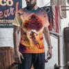 Trendy T-shirt 3D Printing Mountain Bike Fashion Clothing Men's Casual Summer Round Neck T-shirt Men's Clothing