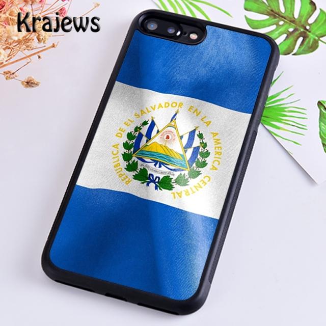 Krajews El Salvador National Flag Soft Phone Case Cover For iPhone 17 Air 16 15 14 Plus 11 12 13 Pro Max Coque Fundas