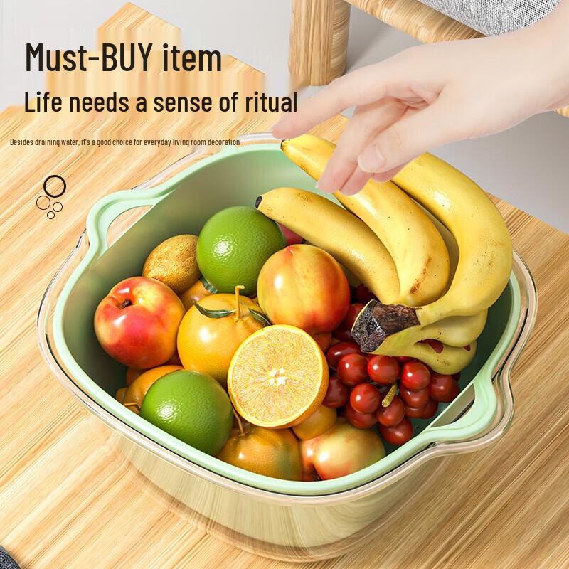 YOUQIN Double-Layer Draining Basket