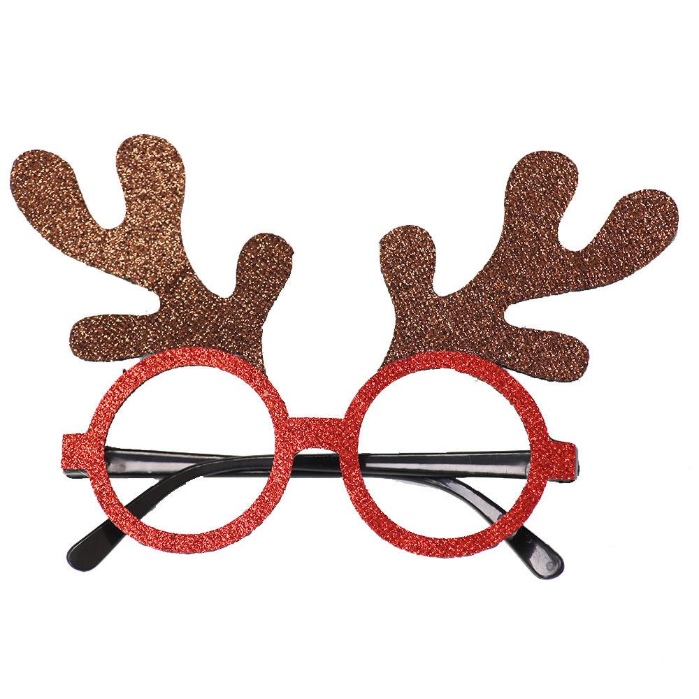 Handmade Plastic Colorful Christmas Glasses Perfect For Kids Featuring Cheerful Santa And Designs Reindeer