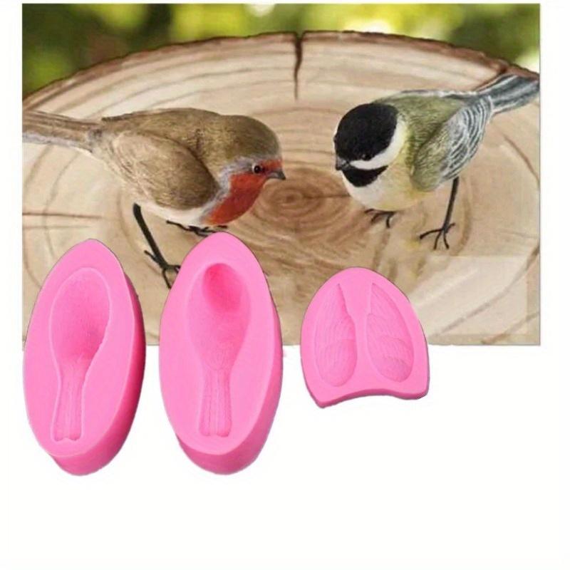 Bird Shape Silicone Mold Kitchen DIY Cake Baking Decoration Biscuit Candy Chocolate Mold 3D Plaster Clay Plasticine Tool