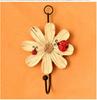 1Pcs Resin Flower Shape Hooks Wall Hangers Key Hat Towel Hooks For Home Kitchen Bathroom Cute Decoration Accessory Gadget