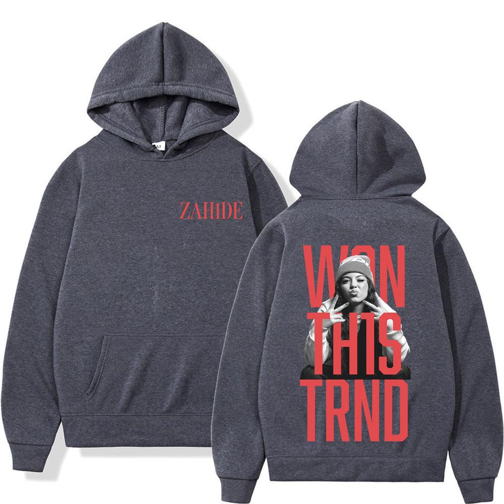 Singer Zahide Tour 2026 Merch Graphic Hoodies Men Women Aesthetic Trend Pullover Long Sleeves Hip-hop Casual Vintage Sweatshirts
