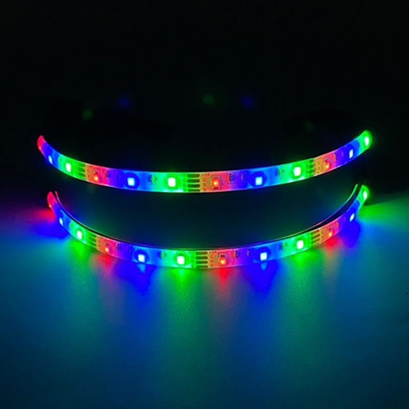 Flashing LED Party Glasses for Stage Shows Rave Party Eyewear Light Up Goggles Eyeglasses for Adult Dance Performances