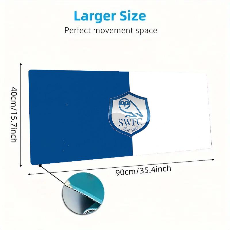 SWFC Mouse Pad Colorato Grande Cuscino per Tavolo da Gioco Antiscivolo Laptop Tablet Mousepad Grande Tappetino XXL Mini PC Playmat Con Bordo Lock