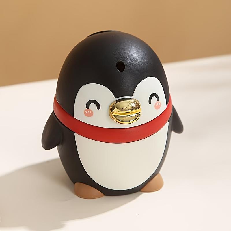 Automatic Toothpick Dispenser Cute Penguin Shape Portable Toothpick Holder One-Button Operation Funny Toothpick Holder Travel чёрный