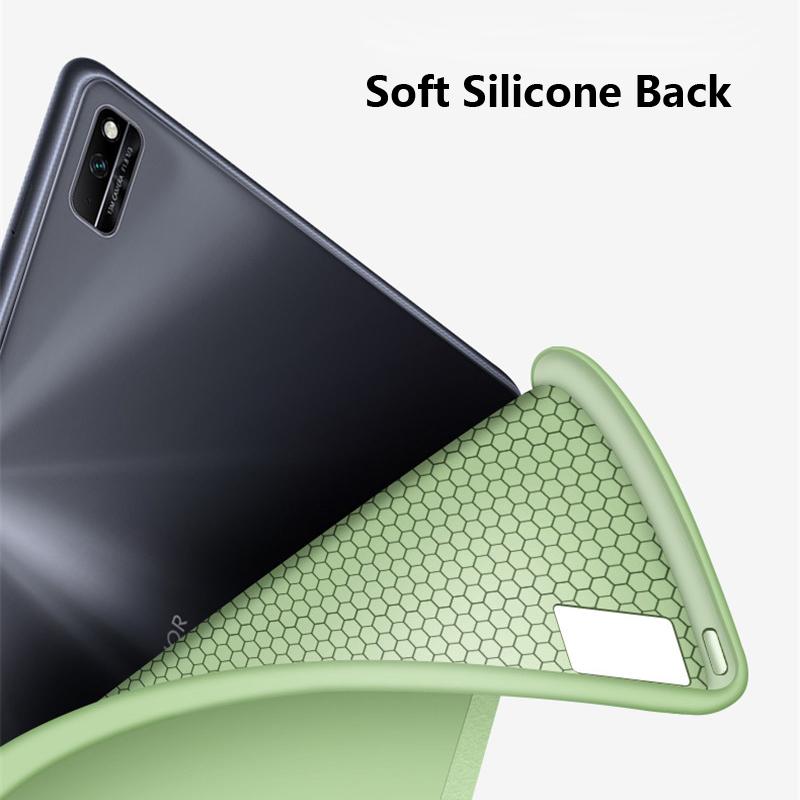 Custodia Per Huawei MatePad SE 11 2024 Cover Custodia Pieghevole a Triplo Angolo Pelle PU Dorso in Silicone Cover con Supporto Pieghevole Per Matepad se 11 Custodia Coque