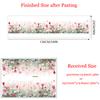 Creative Plants Wall Decals Pink Flowers Roses Baseboards Wall Stickers Decoration for Living Room Bedroom Waistline Home Decor