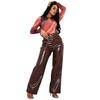 Missy Empire Womens/Ladies Faux Leather Wide Leg Trousers