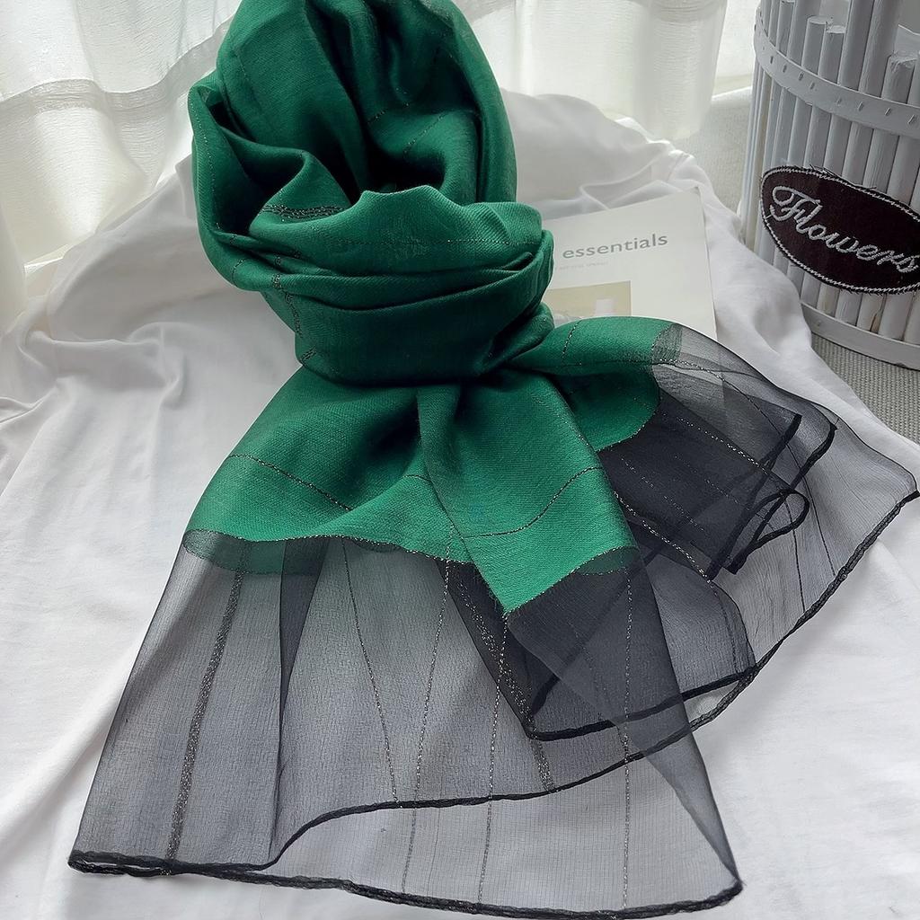 Spring And Autumn Mulberry Silk Celebrity Long Silk Scarf Simple Temperament Mom Versatile Scarf Clothing Matching