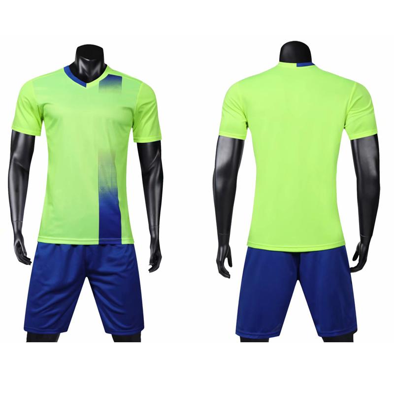 Set Maglia da Calcio Rossa a Maniche Corte da Uomo Giallo Uniforme da Calcio per Adulti Uomo Verde Maglia da Calcio di Squadra