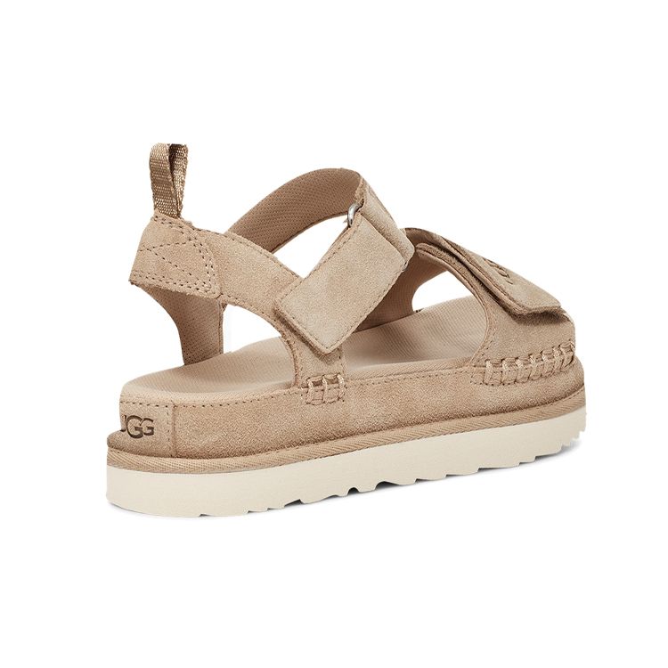 UGG Goldenstar Tolaers kuskinn Sandaler med én rem og åpen tå Sportsmote Damesandaler Grå 1117954-MSSD