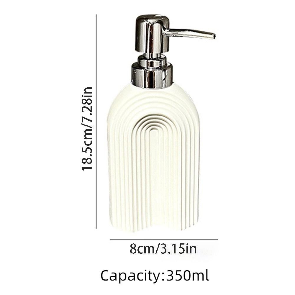 350ml Arched Shaped Soap Dispenser Press Type Shower Gel Bottles  Household