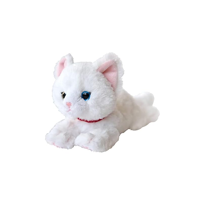 Sun Lemon Lap Cat Odd Eyes WH SS 11 x 29 x 12cm Plush Animal Cute Cat P-8042