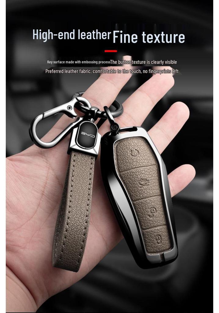 BYD Car Key Case for Dolphin, Song PLUS, Qin dmi, Han EV, Yuan Pro, Tang, Seal, Destroyer 05
