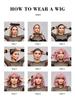 Women's Cross-Border Wigs: Long Straight Hair with Bangs, High-Temp Synthetic, Full Coverage, Available in Black, Red-Brown, Orange, and Pink.