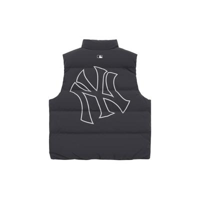 MLB New York Yankees Serie Base Vestibilità Larga Colore Unico Comodo alla Moda Casual Stampato Logo Grande Piumino Vest Unisex Gilet 3ADVB0146-50CGS