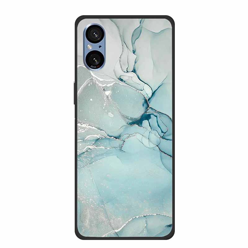 For Sony Xperia 5 V Case Marble Shockproof Soft Silicone TPU Back Cover For Sony Xperia5 V 5V 5G Phone Cases XQ-DE54 New Fundas