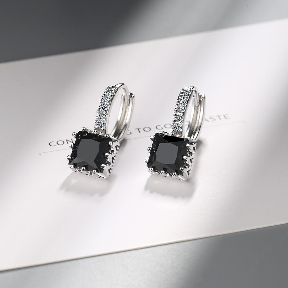 925 Sterling Silver Hot Heart AAA Zircon Stud Earrings For Women Exquisite Student Girlfriend Jewelry Accessories Wedding Party