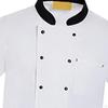 Men Women Uniform Short Sleeve Cooking Clothes Breathable Work Wear Chef Coat Jacket for Kitchen,