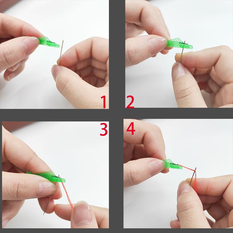 Sewing Machine Needle Threader Plastic Stitch Tool Elderly Quick Automatic Sewing Threader Needle Tool DIY Sewing Accessories