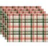 Christmas 4pcs Seasonal Winter Christmas Table Mats for Party Kitchen Dining Decoration