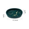 Nordic Style Marbling Ceramic Soap Dish Bathroom Oval Decoration Soap Holder Home Bathroom Supplies Accessories Soap Storage Box