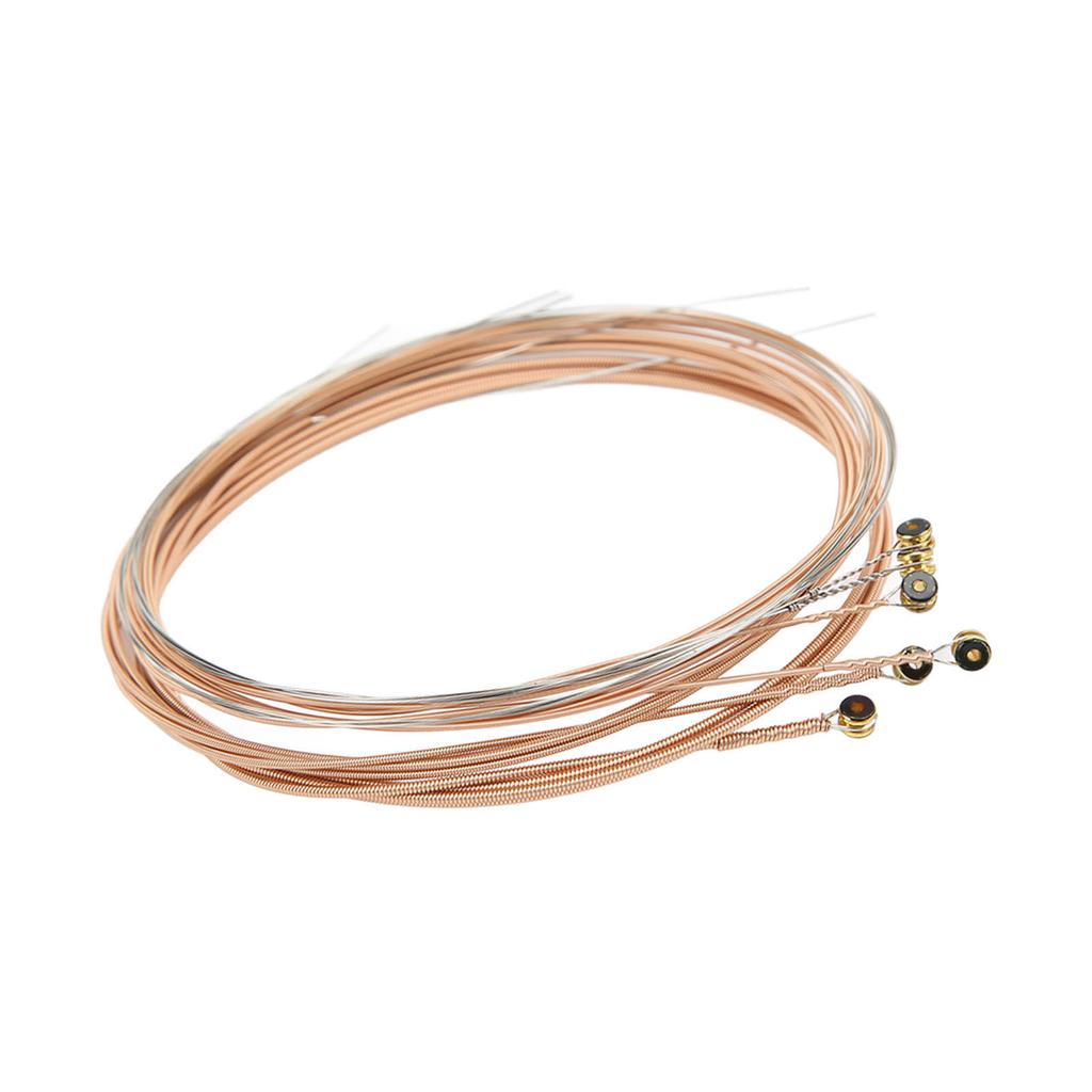 6 Stück Akustikgitarrensaiten Ersatz Beschichtet Rostfrei Wickelsaiten mit Kugelkopf