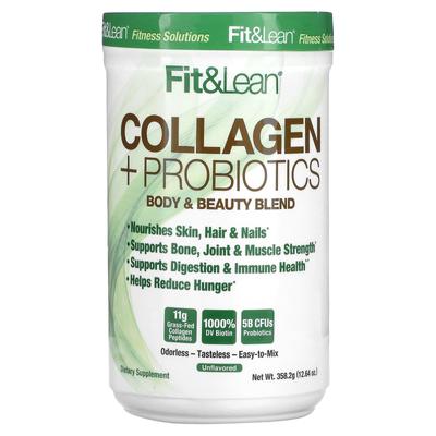 Collagene + Probiotici, Senza aromi, 12,64 oz (358,2 grammi)