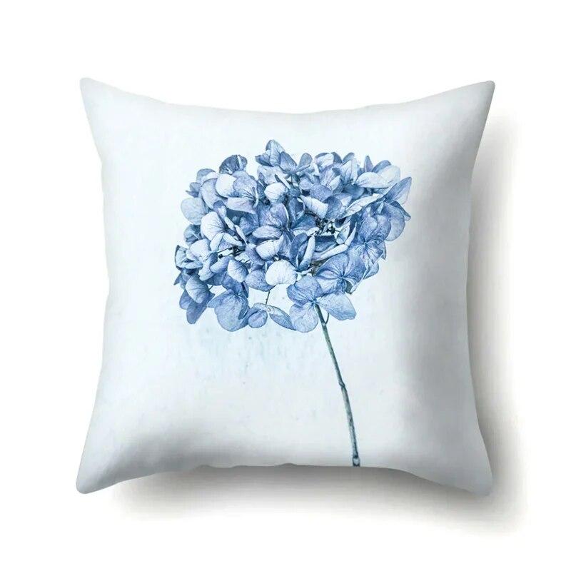 45x45cm Plant Flower and Leaf Printing Series Throw Pillow Cover Sofa Office Seat Car Cushion  Home Decoration