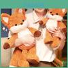 Delightful Plush Fox Toy Cuddly Running Fox Doll For Cozy Sleep And Birthday Celebration