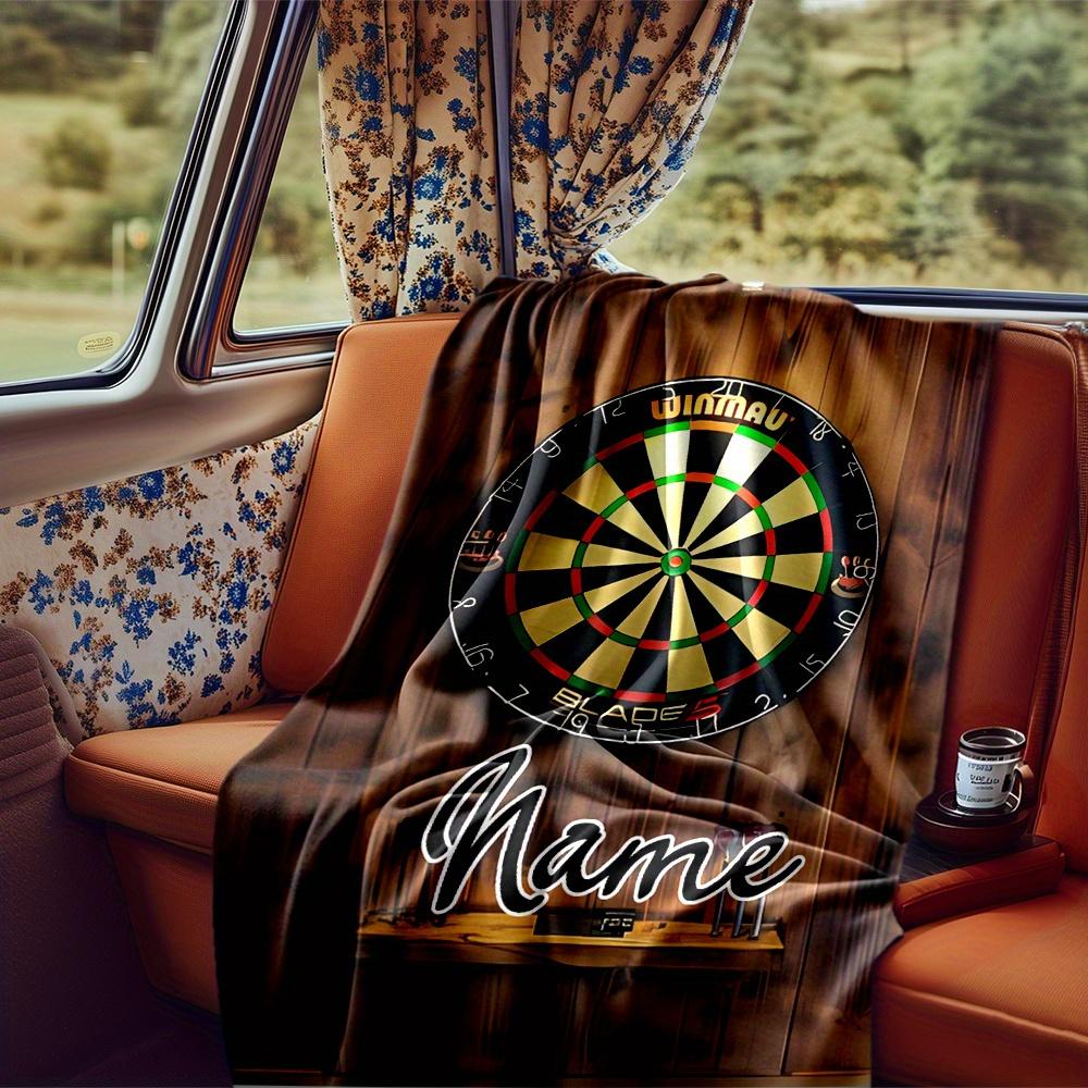 Dartboard Blanketcustomize Your Name Lightweight Comfortable And Stylish Blanket For Travel Bed Home Chair Office Sofa And Camping All Season Comfort