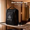 Mhsv5 Car Logo Sneaker Storage Bag Travel Outing Shoe Storage Tools Organizer Accessories For Benz AMG Exclusive A C E R V Class CLA