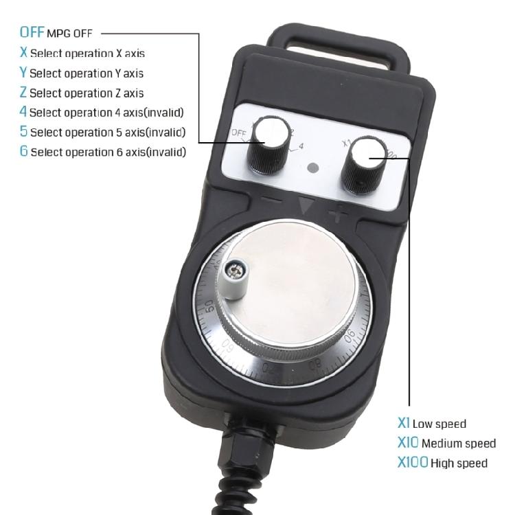Elektronisches Handrad, CNC MPG Anhänger Handrad Controller für Graviermaschine Router