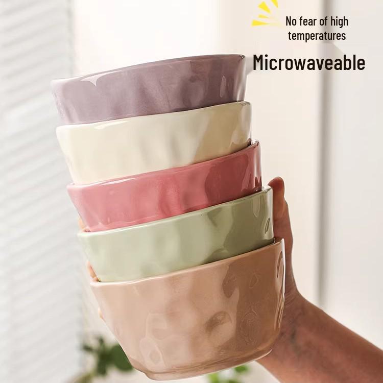 2023 Stylish 5-Inch Ceramic Rice Bowl, Perfect for Home and Personal Use
