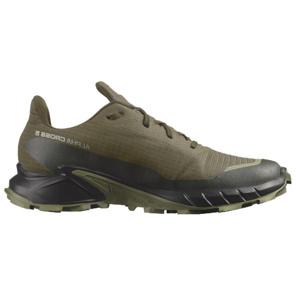 Salomon Comfortable Non-Slip Durable Low-Top Running Shoes Men sneaker Olive-Green 473103