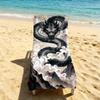 Oriental Dragon Fashion Towel For Outdoor Camping Beach Towel Super Absorbent Quick-Drying Summer Towel