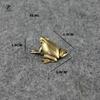 Vintage Copper Small Frogs Figurines Office Desk Crafts Ornaments Home Decor Accessories Retro Brass Animal Statue Decorations