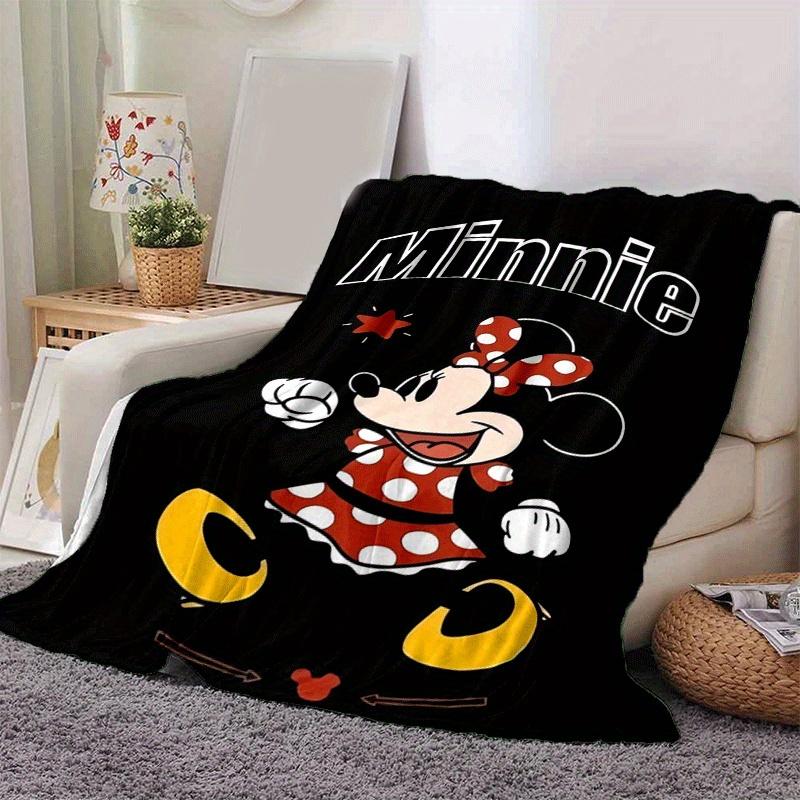1pc Cute Minnie Printing Blanket - Soft, All-Season Throw for Living Room, Bedroom,Personalized Gift with Adorable Cartoon Design