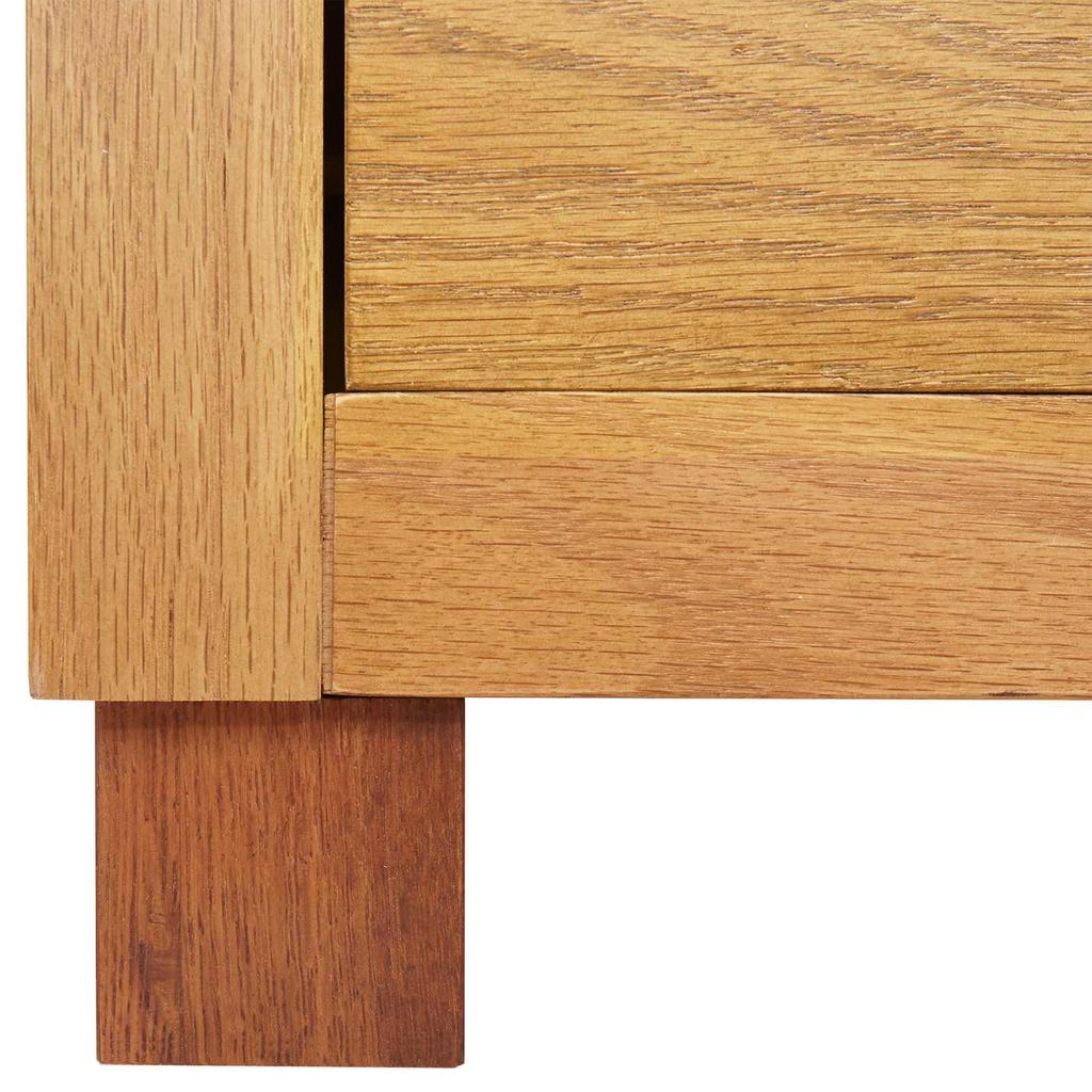 Storage Cabinet with Drawers Brown Wood Based Material