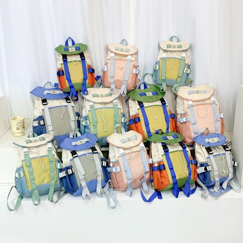 Kids Minimalist School Bag Made Of Durable Oxford Cloth For Elementary Use